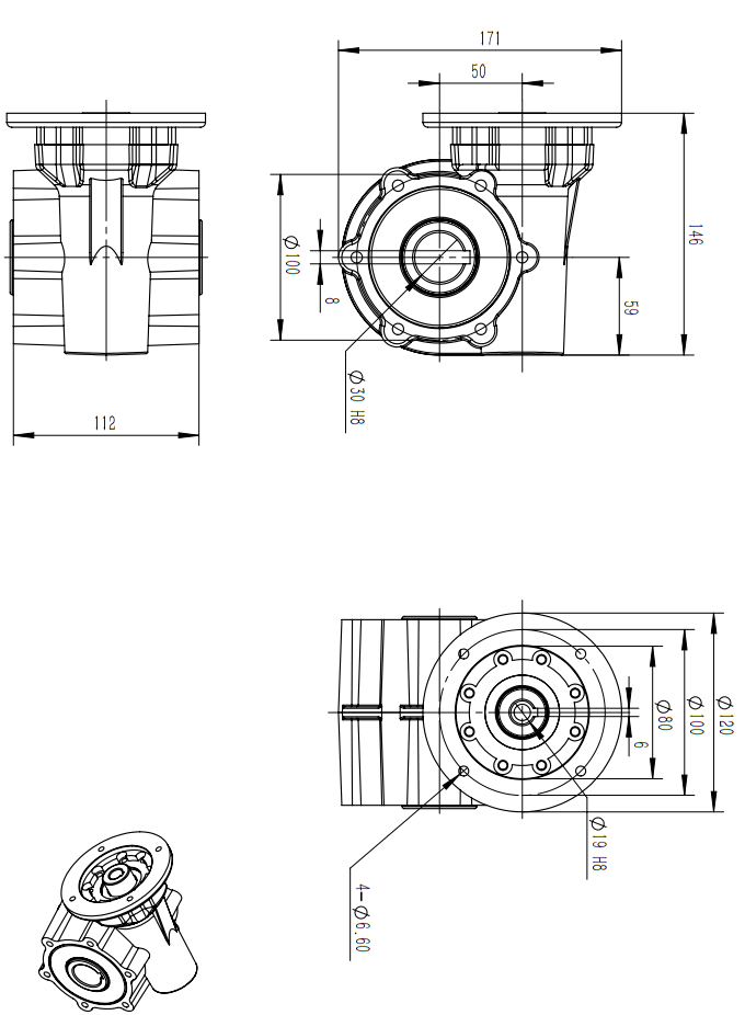 蘇州邁傳自動洗車機(jī)減速機(jī) XRV050減速機(jī)安裝尺寸