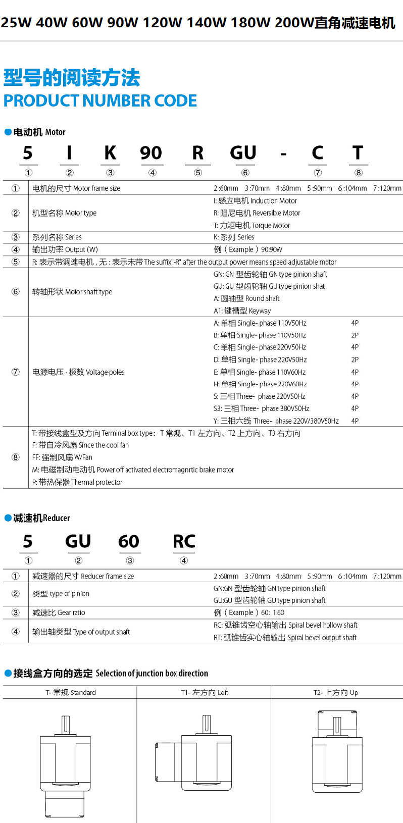 微型直角減速電機(jī)型號(hào)標(biāo)記方法了解一下