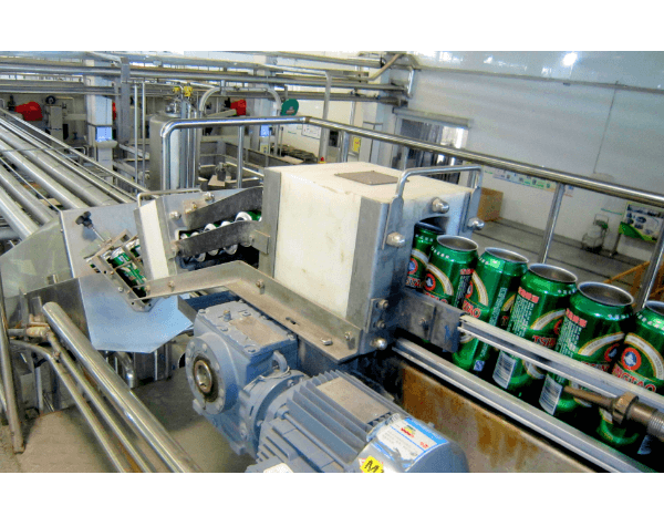 直交軸減速機(jī)在啤酒線包裝機(jī)上的應(yīng)用