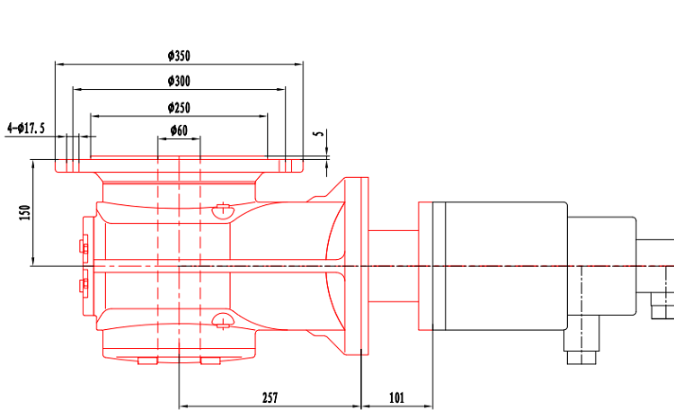 KAF87減速機(jī) 直交軸空心減速機(jī) 配伺服電機(jī)圖紙